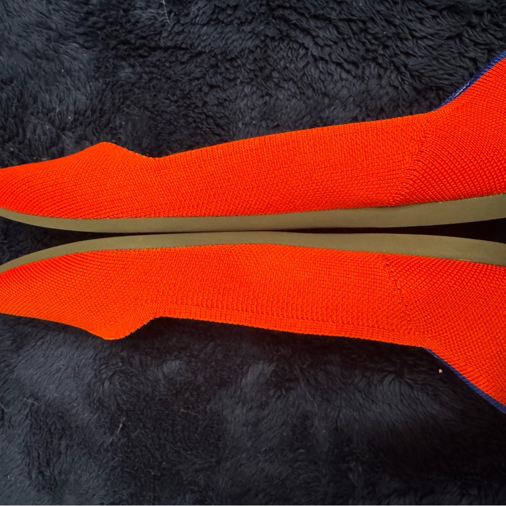 Rothy's Red Flats with Pointed Toe - Picture 4 of 5